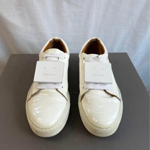 Acne Studios Adriana Sneakers – Patent White Leather - Picture 2 of 6